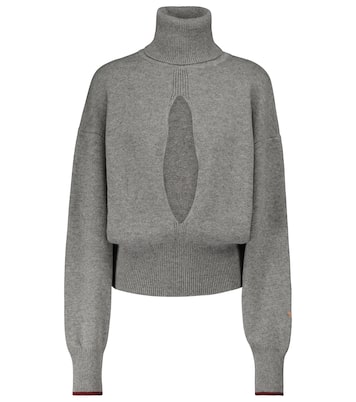 Cutout cashmere-blend knit sweater | Victoria Beckham