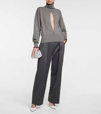 Cutout cashmere-blend knit sweater | Victoria Beckham