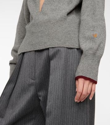Cutout cashmere-blend knit sweater | Victoria Beckham