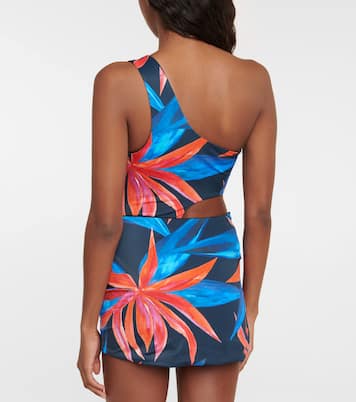 Double Ring printed miniskirt | Louisa Ballou