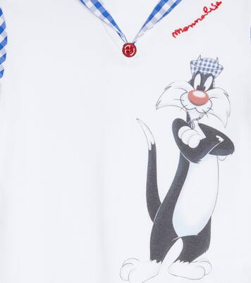 Baby Sylvester cotton playsuit | Monnalisa