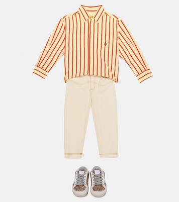 Wolf striped cotton-blend shirt | The Animals Observatory