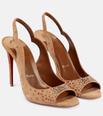 Nudes Degrachick suede sandals | Christian Louboutin