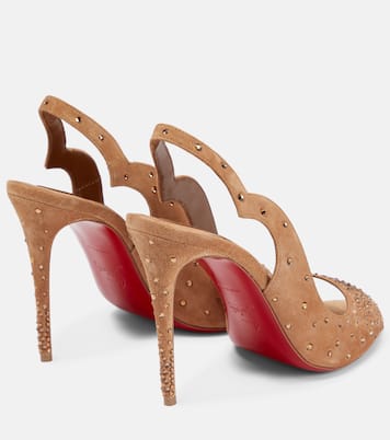 Nudes Degrachick suede sandals | Christian Louboutin