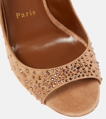 Nudes Degrachick suede sandals | Christian Louboutin