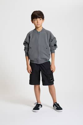 Logo cotton jersey shorts | C.P. Company Kids