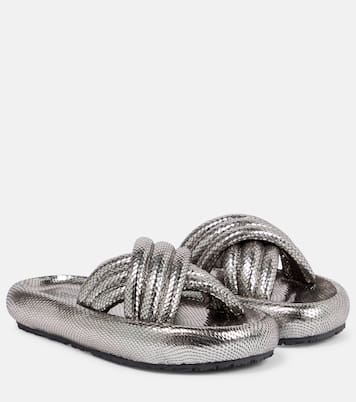 Niloo snake-effect leather sandals | Isabel Marant