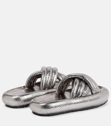 Niloo snake-effect leather sandals | Isabel Marant