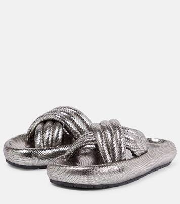 Niloo snake-effect leather sandals | Isabel Marant