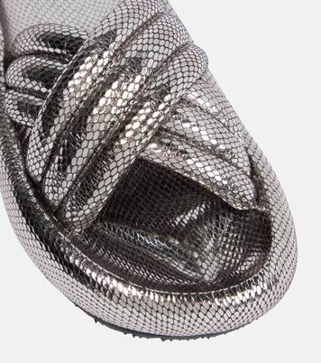 Niloo snake-effect leather sandals | Isabel Marant