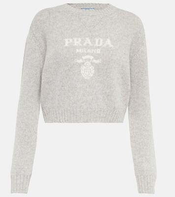 Cropped-Pullover aus Wolle und Kaschmir | Prada