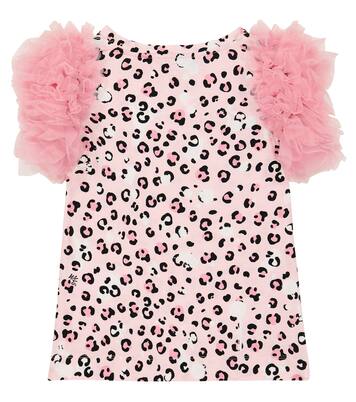 Printed cotton-blend tank top | Monnalisa