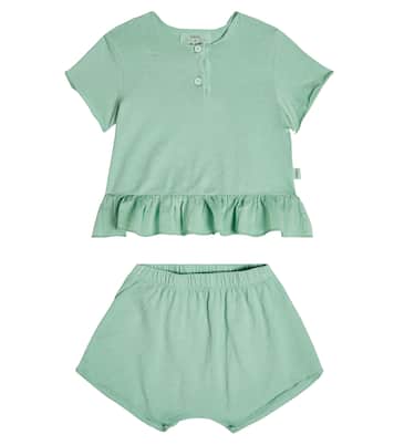 Bébé – Ensemble t-shirt et culotte bloomer | Il Gufo