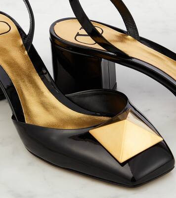 Escarpins One Stud en cuir verni | Valentino Garavani