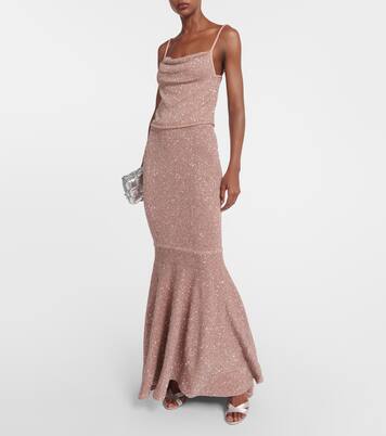 Verziertes Cropped-Top Diaplo aus Strick | Altuzarra