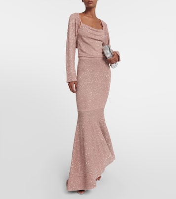 Verziertes Cropped-Top Diaplo aus Strick | Altuzarra