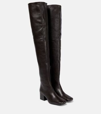 Over-the-knee leather boots | Lemaire