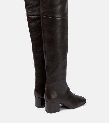 Over-the-knee leather boots | Lemaire