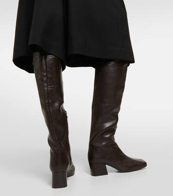 Over-the-knee leather boots | Lemaire
