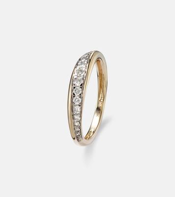 10kt yellow gold ring with diamonds | Stone and Strand