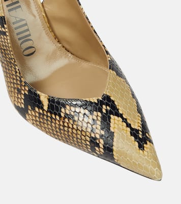 Cheope snake-effect leather slingback pumps | The Attico