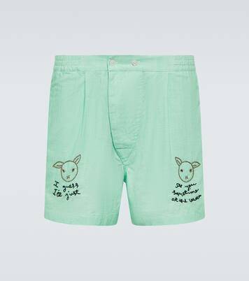 See You At The Barn cotton shorts | Bode