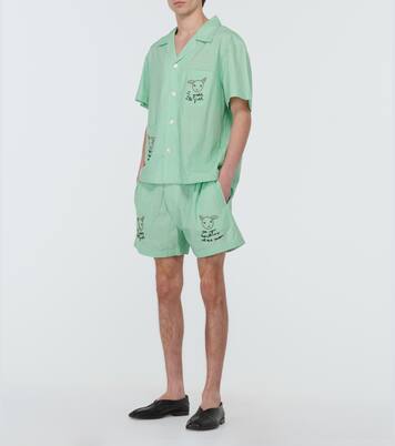See You At The Barn cotton shorts | Bode