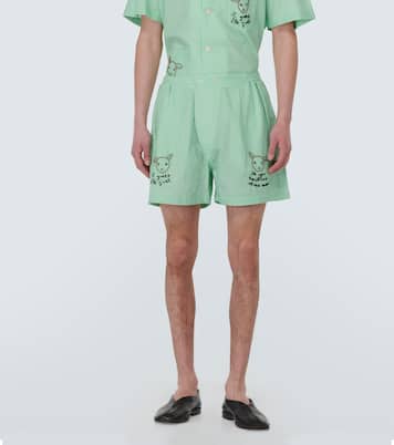 See You At The Barn cotton shorts | Bode