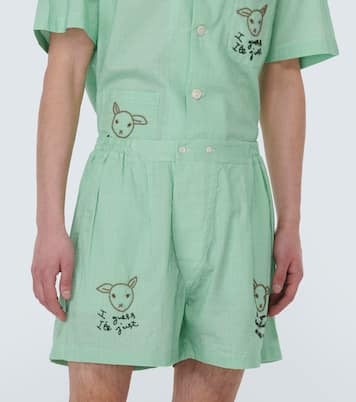 See You At The Barn cotton shorts | Bode