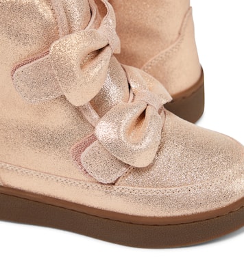 Isa Exclusive Lining metallic leather boots | Donsje