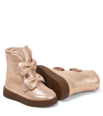 Isa Exclusive Lining metallic leather boots | Donsje