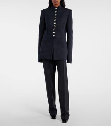 Chaqueta Samuel de mezcla de lana a rayas | Khaite