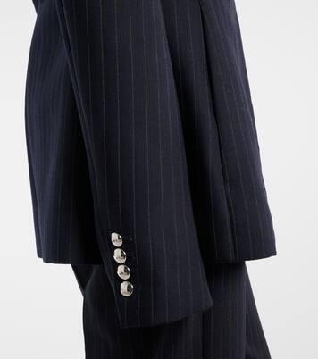 Chaqueta Samuel de mezcla de lana a rayas | Khaite