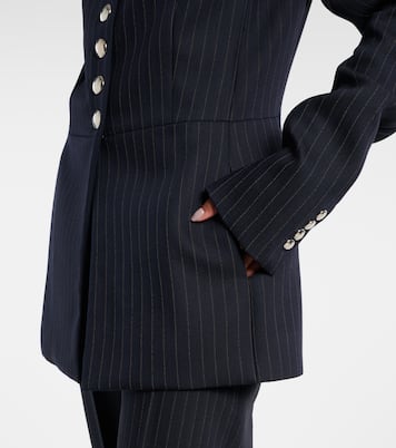 Chaqueta Samuel de mezcla de lana a rayas | Khaite