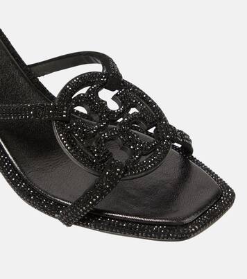 Geo Bombe Miller suede sandals | Tory Burch