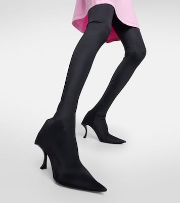 Hourglass over-the-knee boots | Balenciaga
