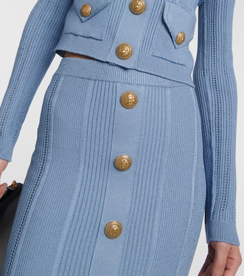 Bleistiftrock aus Strick | Balmain