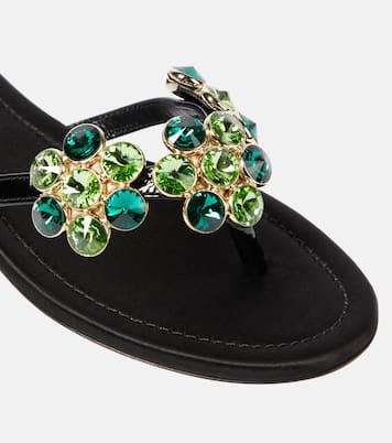 Verzierte Sandalen aus Leder | Giambattista Valli