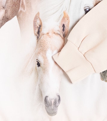 Maxi printed cotton sweatshirt | Molo