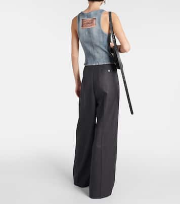 Top Elaia aus Denim | Acne Studios