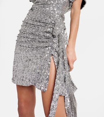 Minirock mit Pailletten | Rabanne