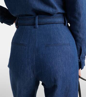 Weite Hose Norman aus Baumwolle und Leinen | Gabriela Hearst