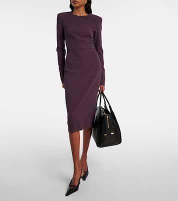 Midikleid aus einem Wollgemisch | Victoria Beckham