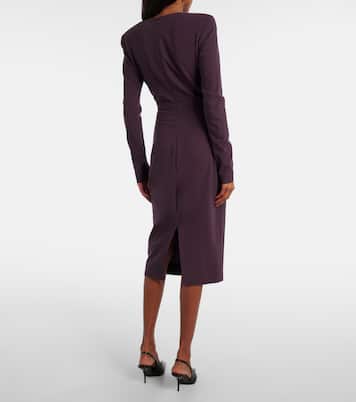 Midikleid aus einem Wollgemisch | Victoria Beckham