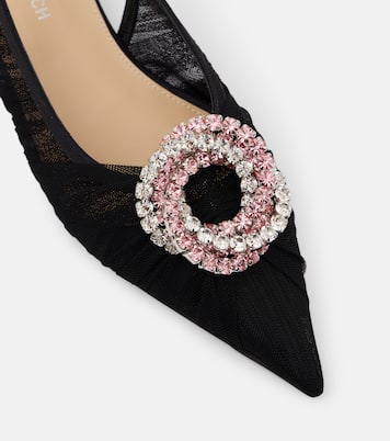 Galaxy tulle slingback flats | Mach & Mach