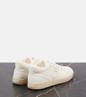 Logo leather sneakers  | Prada