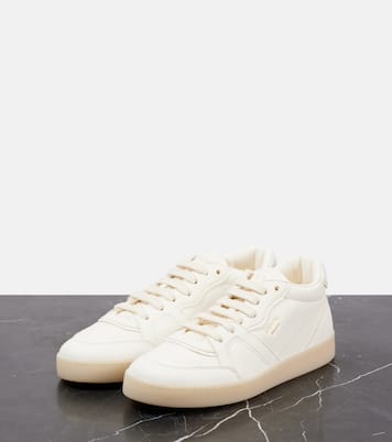 Logo leather sneakers  | Prada