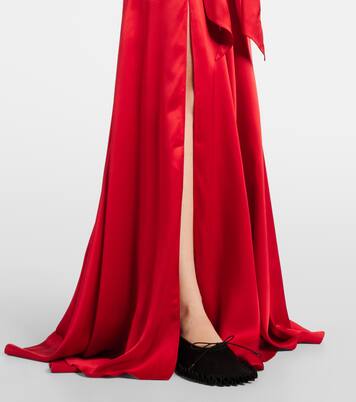 Robe longue en satin de soie | Simone Rocha