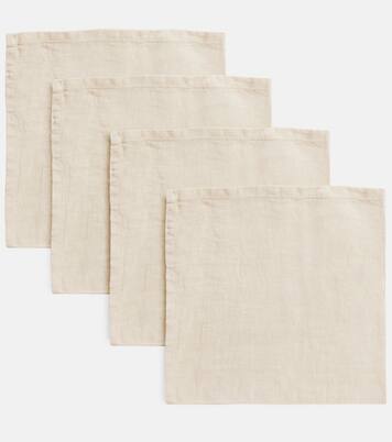 Set de 4 serviettes de table en lin | Once Milano