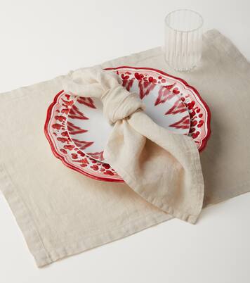 Set de 4 serviettes de table en lin | Once Milano